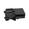 Header and line external MINIFIT SR 2Ckt 10MM PLG HSG SR PNL MNT BLK