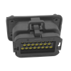 The ECU connector seals the core board terminal wiring of waterproof connector 35