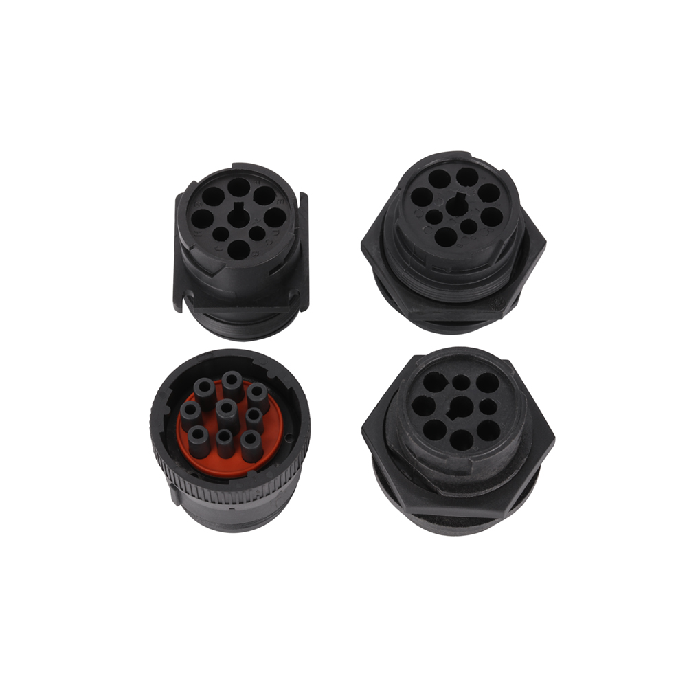 J1939 9Pin Type1 Male Black Connector J1939 Head Type1 9 Pin Deutsch Connector For Manufacture 9-Pin J1939 Cables and Adapters