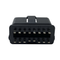 J1962obd2 male 16 pin plug obdiipa66 solid solder plate smooth surface OBD connector