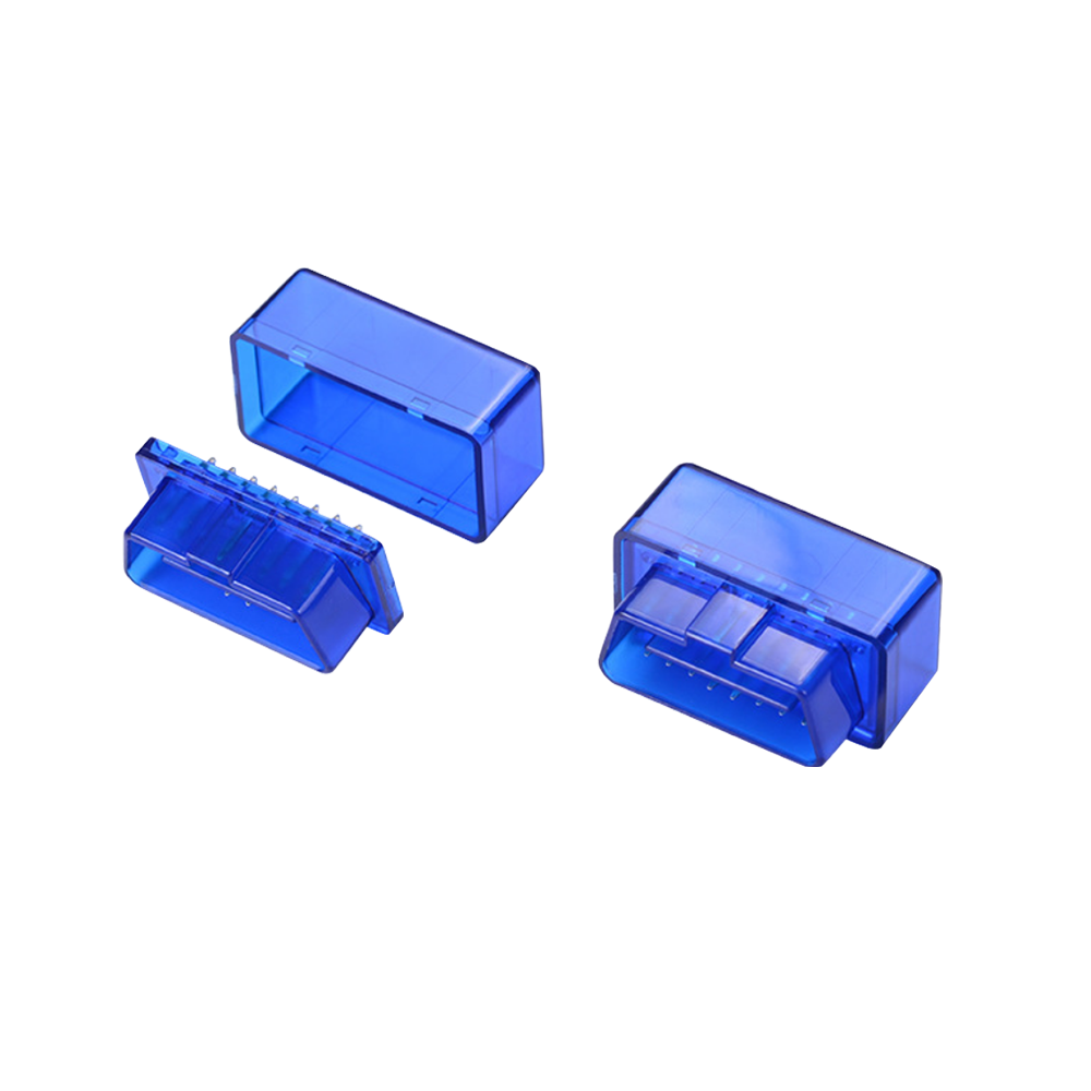 OBD2 blue transparent Encloscer assembly Encloscer of automobile male and female connector