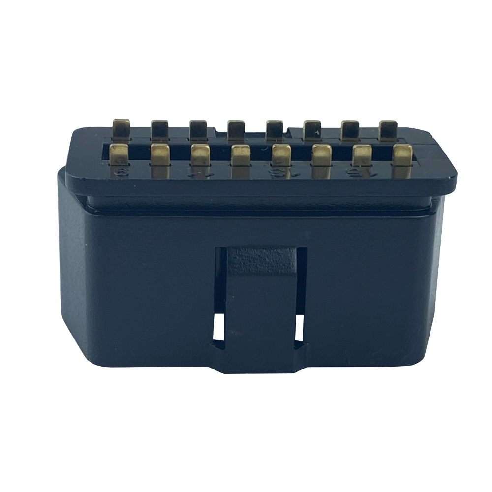 Source manufacturer j1962 OBD2 16 pin male gold plated adapter connector OBD plug can be customized