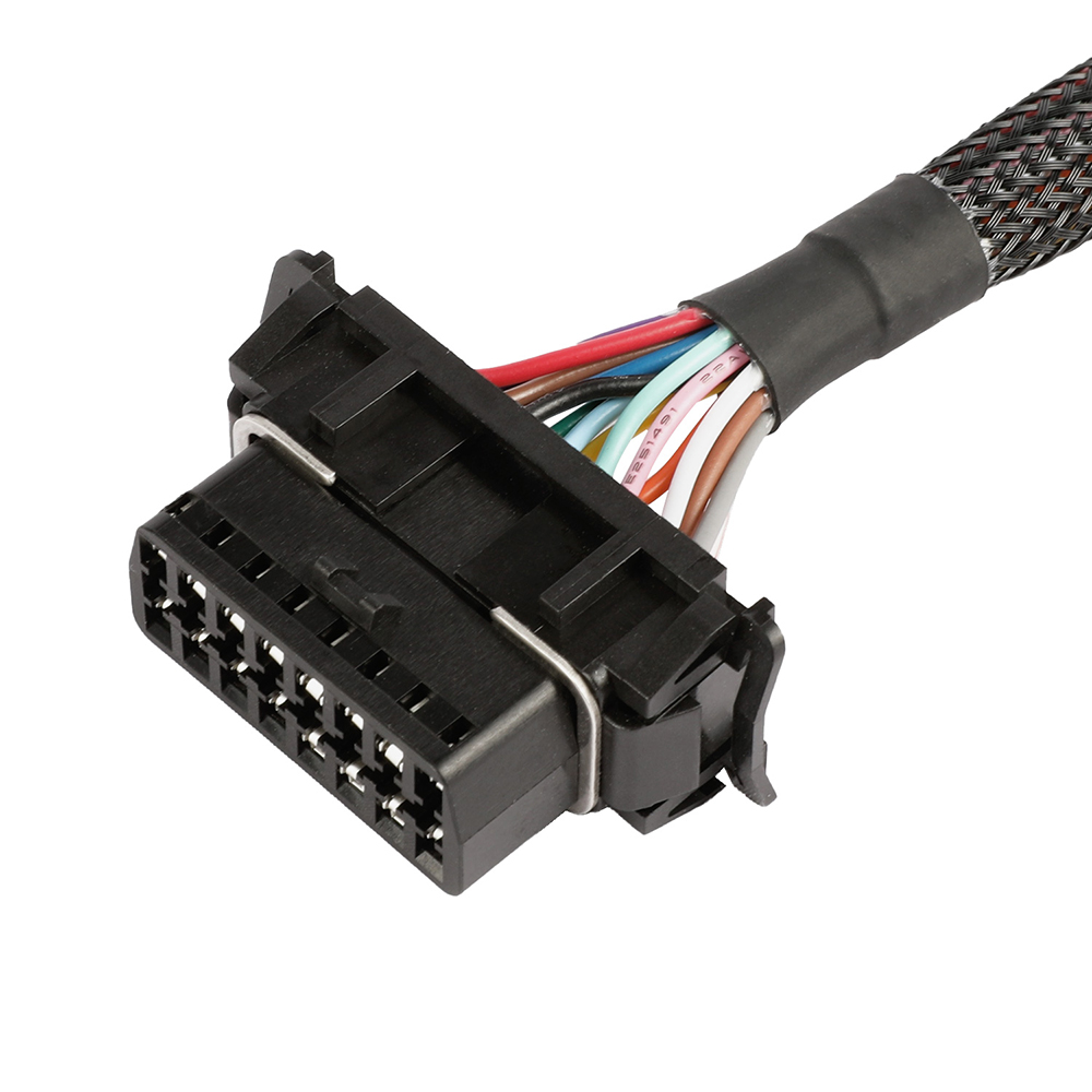 OBDII 16PIN Male To Female KIT Connector With Micro-fit 2Pin Power Connector