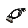 6 Pin J1708 Female to Molex 20 Pin Female and J1708 Male Splitter Y Cable