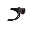 Black type 1 J1939 9 pin female to D-sub db15p female cable