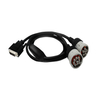 6 Pin J1708 Female to Molex 20 Pin Female and J1708 Male Splitter Y Cable