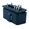 Automobile detector obdii2 black welding plate male and female seat 9pin core for male and female wiring 16 hole plug