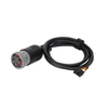 Moles 3.0 12Pin Male To J1708 6P Male Sae J1939 J1708 6Pin Cable For Transport Equipment By Telematics, Fleet Management Or Truc