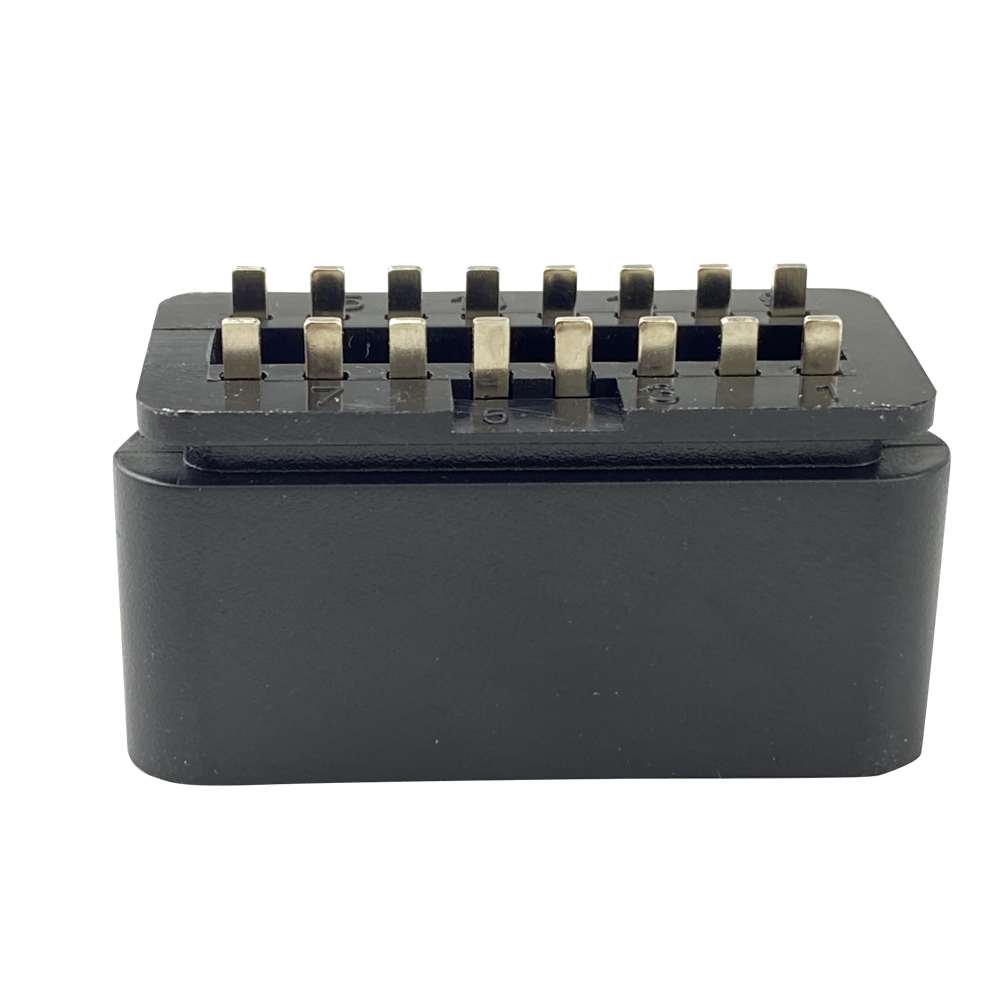 Source manufacturer j1962 OBD2 16 pin male gold plated adapter connector OBD plug can be customized