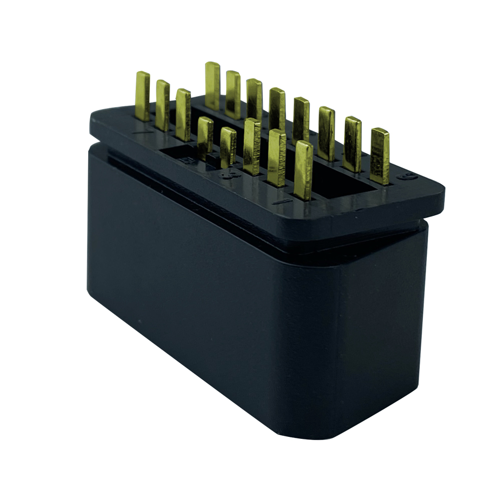 OBD2 16p tail thin pin connector plug OBDII male automobile diagnostic