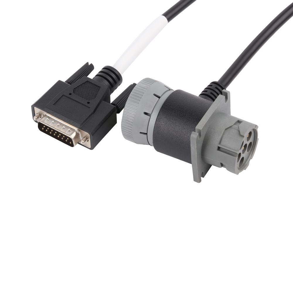6Pin Male/Female To DB15Pin Male J1708 Adapter Connector To B 15 Cable For Transport Equipment By Telematics,Fleet Management