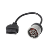16Pin Female To J1939 9P Grey Male J1939 Connector To OBD2 Cable For Transport Equipment By Telematics, Fleet Management Or Truc