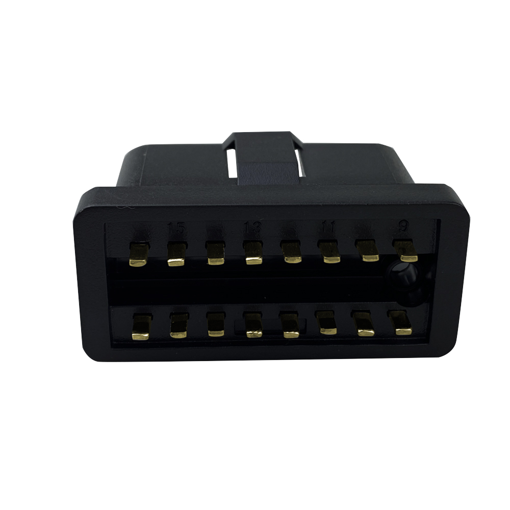 OBD2 16p tail thin pin connector plug OBDII male automobile diagnostic line OBD adapter interface
