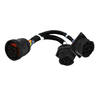 1939 male and female series cable 9PIN PA 66 + glass fiber plug