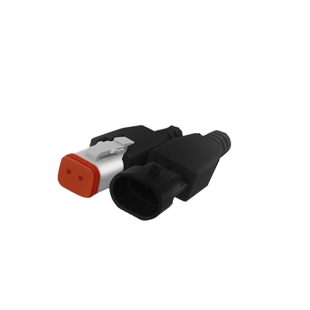 Male-to-female connector of heavy truck urea pump harness 2PIN