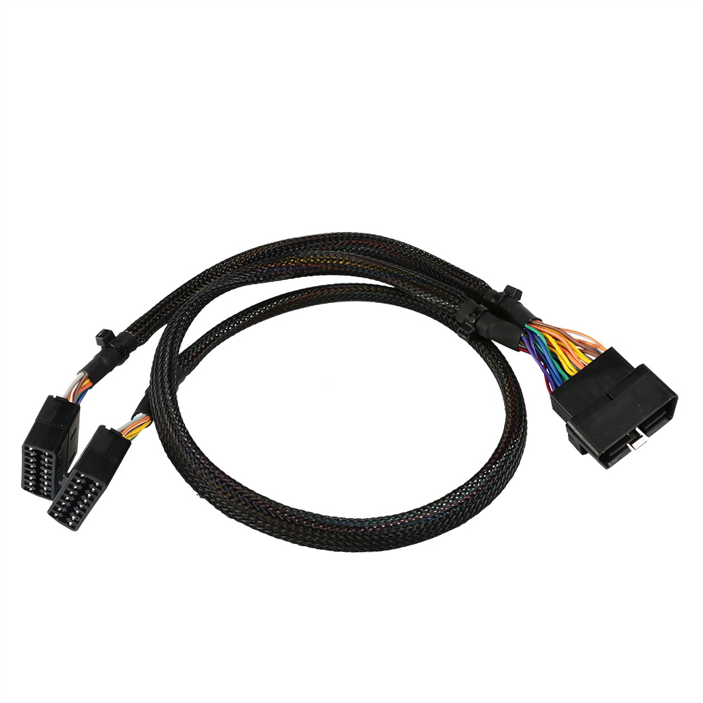 16Pin Right Male To Female With Volov Connector OBD2 OBD-II Male Y OBD To Volvo Splitter Cable For OBD2 Diagnostic Scanner Fault