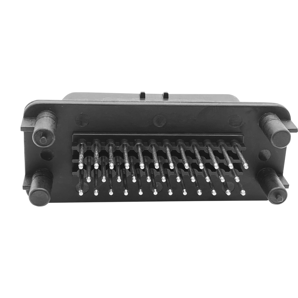 ECU23-hole new energy vehicle plug black plastic shell straight seat vehicle connector