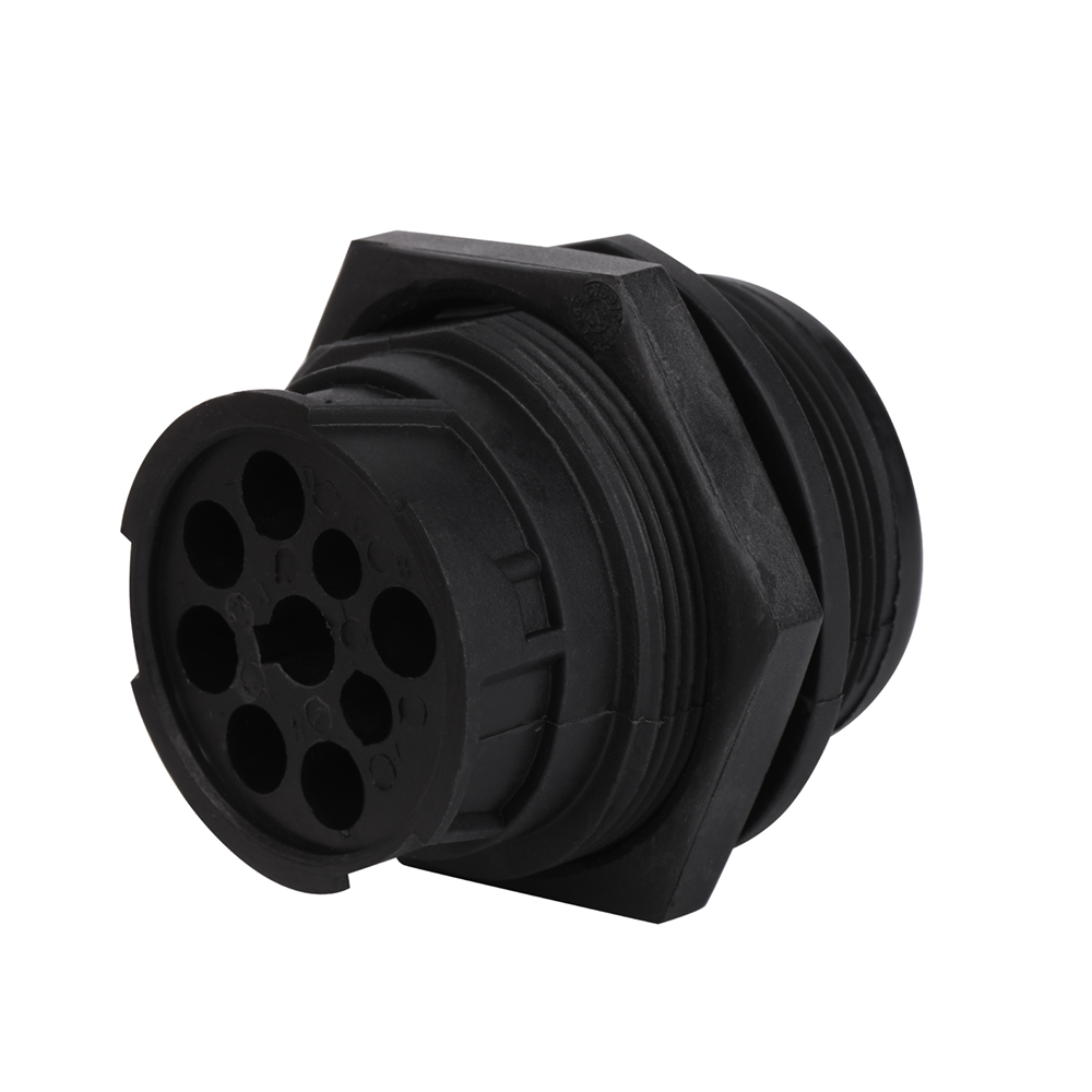 J1939 9Pin TYpe1 Female Black With Screw Thread ConnectorJ1939 head Type1 9 Pin Deutsch Connector For Manufacture 9-Pin J1939 c
